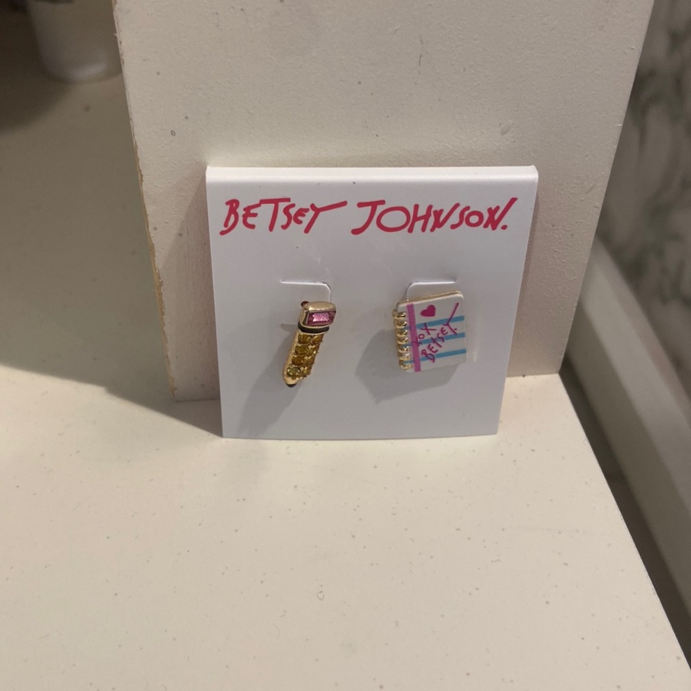 Betsey Johnson teacher earrings